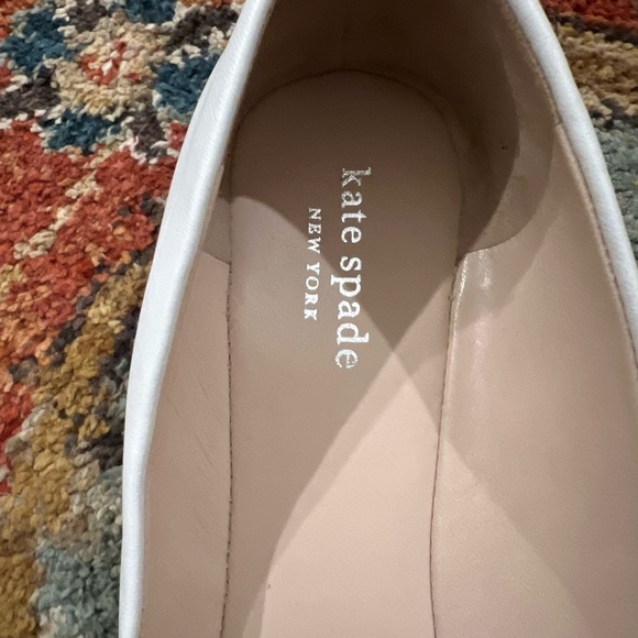 Kate Spade White Flats with Silver Accent - Picture 4 of 4